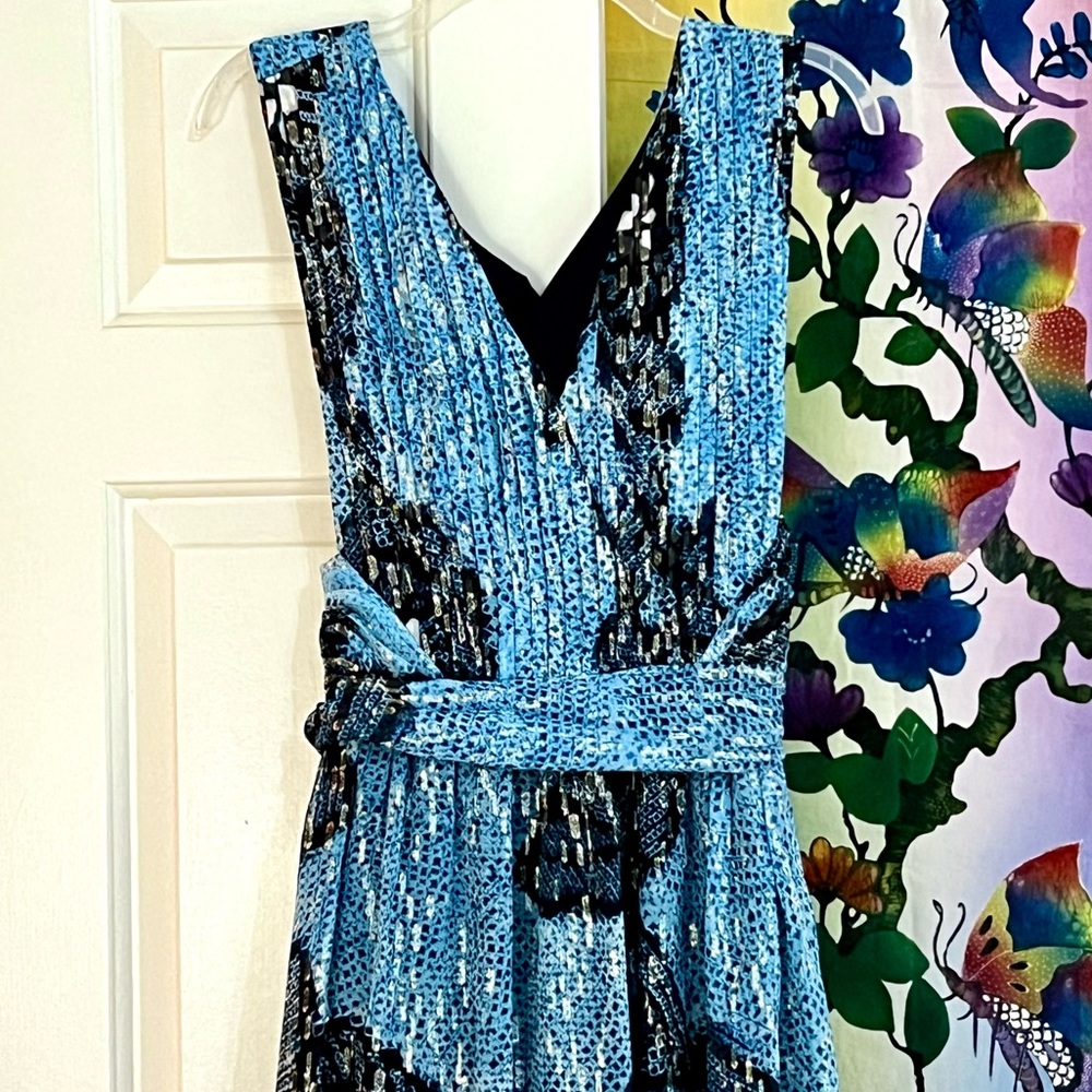 🌺🎉HP🎉🌺 NWT Ulla Johnson Adora Silk Chiffon Midi Dress Sky - Picture 15 of 17